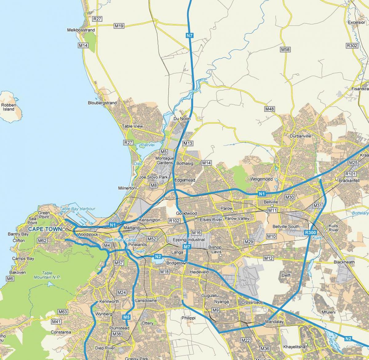 карта на edgemead Кејп Таун