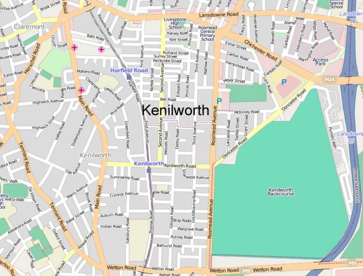 карта на kenilworth Кејп Таун