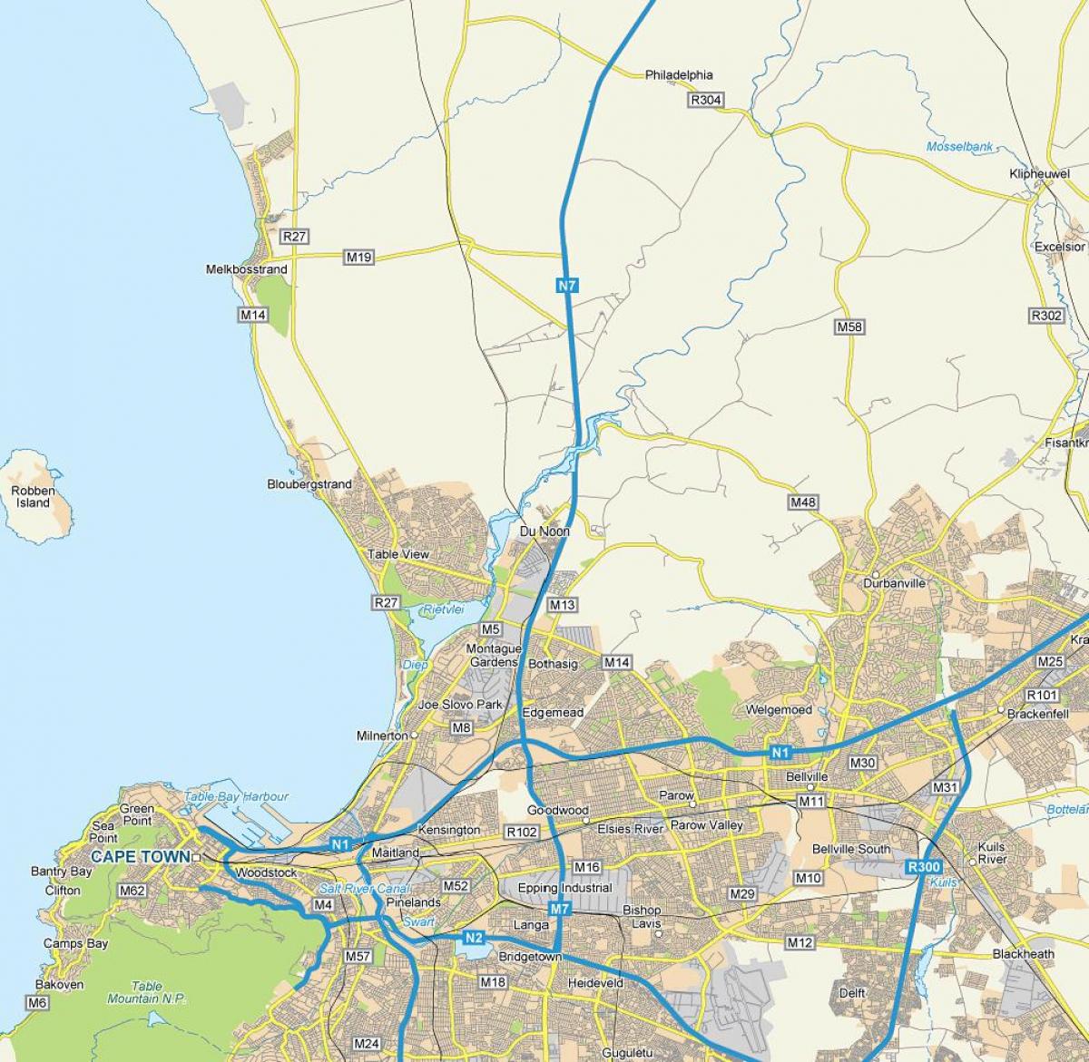 карта на dunoon Кејп Таун