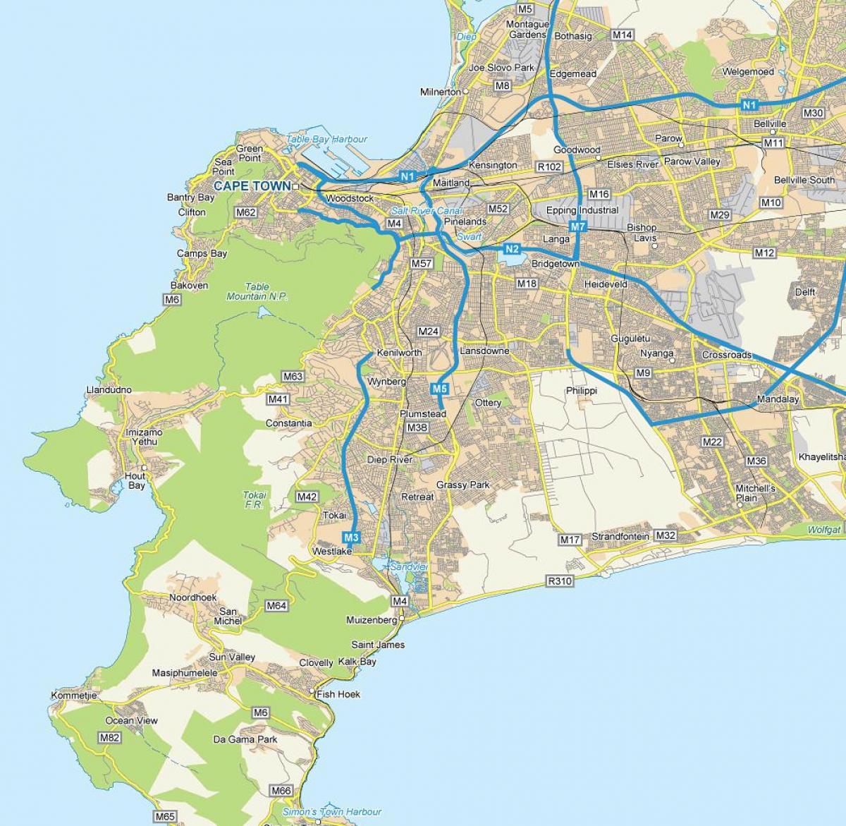 карта на улица сајтот на plumstead Кејп Таун