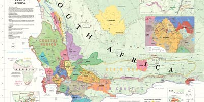 Карта на franschhoek винарски визби