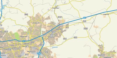 Карта на kraaifontein Кејп Таун