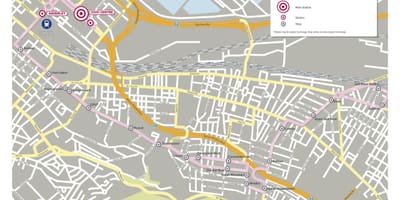 Карта на сол реката Кејп Таун
