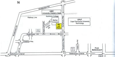 Карта на cput Кејп Таун кампус