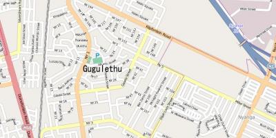 Карта на gugulethu Кејп Таун