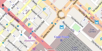 Карта на heerengracht улица Кејп Таун