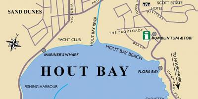 Карта на hout bay мапата Кејп Таун