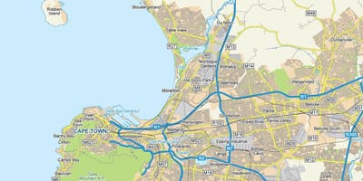 Milnerton Кејп Таун мапа