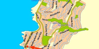 Карта на океанот погледни Кејп Таун