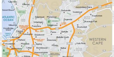Карта на plattekloof Кејп Таун